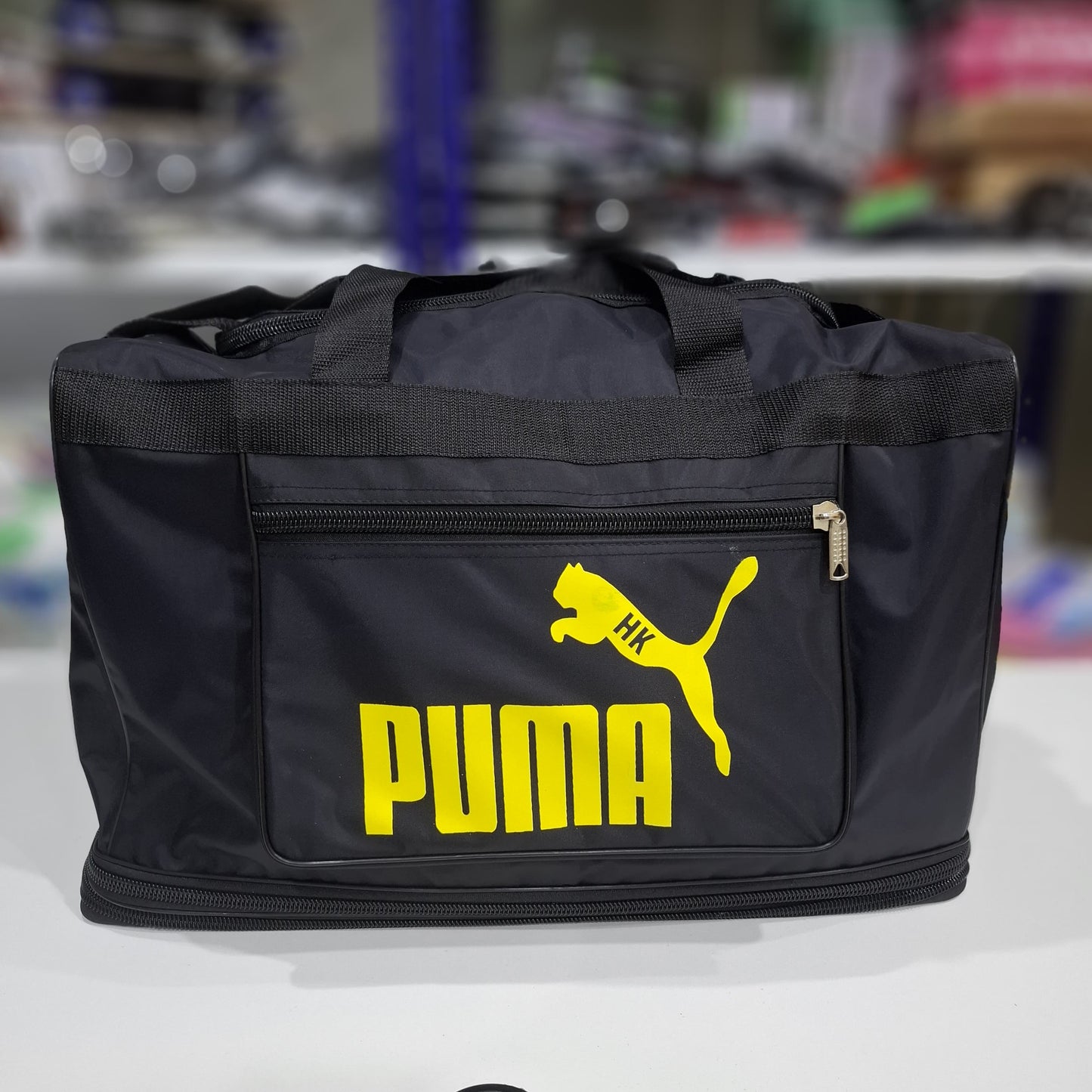 Large Black 2 step Expandable Duffel Travel Bag