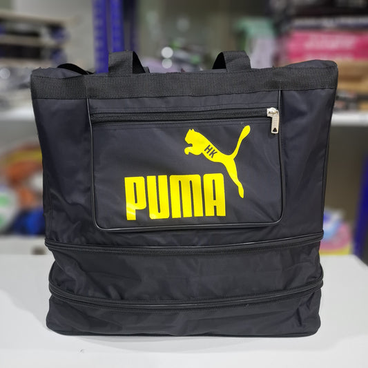 Large Black 2 step Expandable Duffel Travel Bag